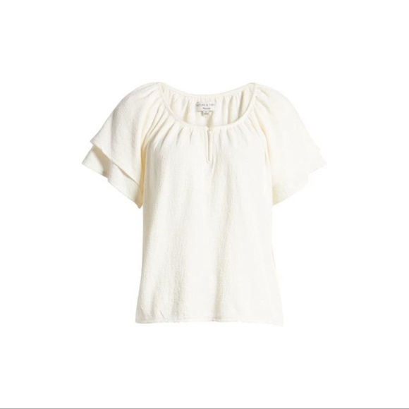 Madewell Short tiered sleeves top - Picture 5 of 9